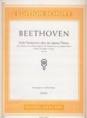 L.V. BEETHOVEN - SECHS VARIATIONEN UBER EIN EIGENES THEMA / ΕΚΔΟΣΕΙΣ SCHOTT SCHOTT SOHNE