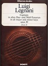 LEGNANI LUIGI - CAPRICEN IN ALLEN DUR-UND MOLL- TONARTEN (OPUS 20) SCHOTT SOHNE