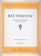 LUDWIG VAN BEETHOVEN - 6 LEICHTE VARIATIONEN / ΕΚΔΟΣΕΙΣ SCHOTT SCHOTT SOHNE