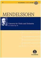 MENDELSSOHN - CONCERTO FOR VIOLIN & ORC.OP.64 SC/CD SCHOTT SOHNE