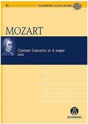 MOZART - CLARINET CONCERTO IN A MAJOR K.622 SC/CD SCHOTT SOHNE