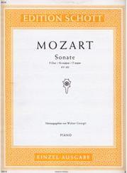 MOZART - SONATA F MAJ. KV 332 SCHOTT SOHNE