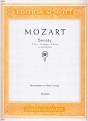 MOZART - SONATA IN F MAJ. KV. 135 / 547 A SCHOTT SOHNE