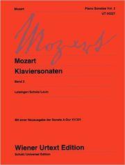 MOZART WOLFGANG AMADEUS - KLAVIERSONATEN (PIANO SONATAS) VOL. 2 SCHOTT SOHNE