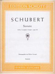 SCHUBERT - SONATA OP.120 (A MAJ) SCHOTT SOHNE