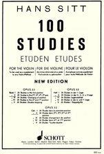 SITT HANS - 100 STUDIES FOR VIOLIN OP. 32 (NEW EDITION) BOOK 2 SCHOTT SOHNE