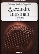 TANSMAN ALEXANDRE - CAVATINA SCHOTT SOHNE