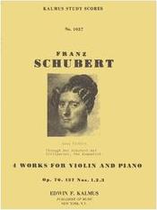 SCHUBERT - 4 WORKS FOR VIOLIN OP.70 - 137