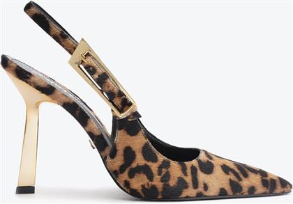 ΓΥΝΑΙΚΕΙΕΣ ΔΕΡΜΑΤΙΝΕΣ ΓΟΒΕΣ SLINGBACK ΜΕ ANIMAL PRINT ΚΑΙ ΧΡΥΣΟ ΤΑΚΟΥΝΙ - S2199700040001 ΚΑΦΕ SCHUTZ