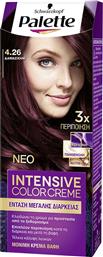 PALETTE INTENSIVE HAIR COLOR CREME KIT ΜΟΝΙΜΗ ΚΡΕΜΑ ΒΑΦΗ ΜΑΛΛΙΩΝ ΓΙΑ ΕΝΤΟΝΟ ΧΡΩΜΑ ΜΕΓΑΛΗΣ ΔΙΑΡΚΕΙΑΣ & ΠΕΡΙΠΟΙΗΣΗ 1 ΤΕΜΑΧΙΟ - 4.26 ΔΑΜΑΣΚΗΝΙ SCHWARZKOPF από το PHARM24