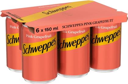 ΑΝΑΨΥΚΤΙΚΟ PINK GRAPEFRUIT ΚΟΥΤΙ 6X150ML SCHWEPPES