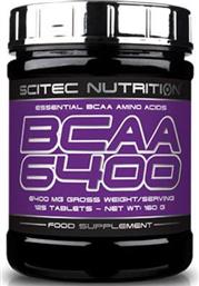 BCAA 6400 ΑΜΙΝΟΞΕΑ ΔΙΑΚΛΑΔΙΣΜΕΝΗΣ ΑΛΥΣΙΔΑΣ 125TABS SCITEC NUTRITION