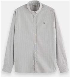 ΑΝΔΡΙΚΟ ΜΑΚΡΥΜΑΝΙΚΟ ΠΟΥΚΑΜΙΣΟ - SEASONAL ESSENTIALS OXFORD STRIPED SCOTCH & SODA