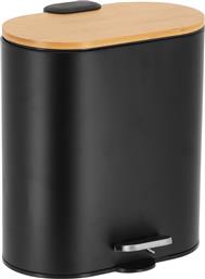 ΚΑΛΑΘΙ ΑΠΟΡΡΙΜΜΑΤΩΝ ΟΒΑΛ 5L-18X25,5X28,5 SOFT CLOSE ΜΕΤΑΛΛΙΚΟ ΜΑΥΡΟ ΜΕ ΜΠΑΜΠΟΥ ΚΑΠΑΚΙ MRSHOME DS-8008B09 (ΥΛΙΚΟ: ΜΕΤΑΛΛΙΚΟ, ΧΡΩΜΑ: ΜΑΥΡΟ) - - SL-DS-8008B09 SEALSKIN