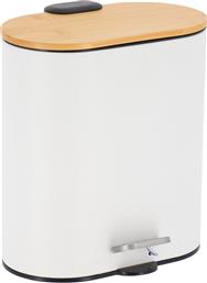 ΚΑΛΑΘΙ ΑΠΟΡΡΙΜΜΑΤΩΝ ΟΒΑΛ 5L-18X25,5X28,5ΕΚ. SOFT CLOSE ΜΕΤΑΛΛΙΚΟ ΛΕΥΚΟ ΜΕ ΜΠΑΜΠΟΥ ΚΑΠΑΚΙ MRSHOME DS-8009B02 (ΥΛΙΚΟ: ΜΕΤΑΛΛΙΚΟ, ΧΡΩΜΑ: ΛΕΥΚΟ) - - SL-DS-8009B02 SEALSKIN