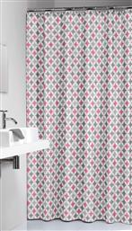 ΚΟΥΡΤΙΝΑ ΜΠΑΝΙΟΥ ΥΦΑΣΜΑΤΙΝΗ 180X200ΕΚ. PINK DIAMONDS 235201350 (ΧΡΩΜΑ: ΡΟΖ) - - SL-235201350 SEALSKIN