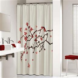 ΚΟΥΡΤΙΝΑ ΥΦΑΣΜΑΤΙΝΗ ''BLOSSOM RED'' (ΥΦΑΣΜΑ: POLYESTER) - - SL-233451359 SEALSKIN