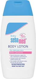 BABY BODY LOTION FOR DELICATE SKIN WITH CAMOMILE ΒΡΕΦΙΚΗ ΕΝΥΔΑΤΙΚΗ & ΚΑΤΑΠΡΑΥΝΤΙΚΗ ΚΡΕΜΑ ΓΙΑ ΞΗΡΟ, ΕΥΑΙΣΘΗΤΟ & ΕΡΕΘΙΣΜΕΝΟ ΔΕΡΜΑ ΜΕ ΧΑΜΟΜΗΛΙ 200ML SEBAMED