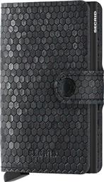 ΔΕΡΜΑΤΙΝΟ ΠΟΡΤΟΦΟΛΙ MINIWALLET HEXAGON BLACK ΧΡΩΜΑ: ΜΑΥΡΟ SECRID