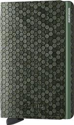 ΔΕΡΜΑΤΙΝΟ ΠΟΡΤΟΦΟΛΙ SLIMWALLET HEXAGON GREEN ΧΡΩΜΑ: ΠΡΑΣΙΝΟ SECRID