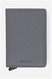 ΠΟΡΤΟΦΟΛΙ ΧΡΩΜΑ: ΓΚΡΙ, PORTFEL SLIMWALLET CARBON SCA-COOL GREY SECRID από το ANSWEAR