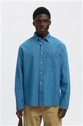 ΑΝΔΡΙΚΟ DENIM ΠΟΥΚΑΜΙΣΟ REGULAR FIT - 16097482 DENIM BLUE SELECTED