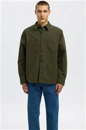 ΑΝΔΡΙΚΟ OVERSHIRT ΜΕ ΤΣΕΠΕΣ REGULAR FIT - 16098211 ΧΑΚΙ SELECTED