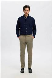 ΑΝΔΡΙΚΟ ΠΑΝΤΕΛΟΝΙ CHINO ΜΟΝΟΧΡΩΜΟ SLIM FIT - 16087663 ΚΑΦΕ SELECTED