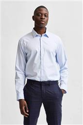 ΑΝΔΡΙΚΟ ΠΟΥΚΑΜΙΣΟ ΜΟΝΟΧΡΩΜΟ SLIM FIT - 16080200 ΣΙΕΛ SELECTED