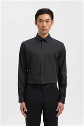ΑΝΔΡΙΚΟ ΠΟΥΚΑΜΙΣΟ SLIM FIT - 16092939 ΜΑΥΡΟ SELECTED