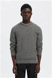 ΑΝΔΡΙΚΟ ΠΟΥΛΟΒΕΡ STRUCTURED REGULAR FIT - 16094385 ΓΚΡΙ SELECTED