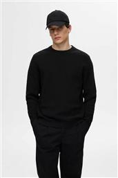 ΑΝΔΡΙΚΟ ΠΟΥΛΟΒΕΡ STRUCTURED REGULAR FIT - 16094385 ΜΑΥΡΟ SELECTED