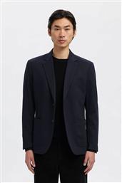 ΑΝΔΡΙΚΟ ΣΑΚΑΚΙ ΜΟΝΟΧΡΩΜΟ SLIM FIT - 16098737 ΜΠΛΕ ΣΚΟΥΡΟ SELECTED