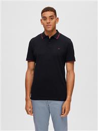 POLO 16087840 ΜΑΥΡΟ REGULAR FIT SELECTED HOMME