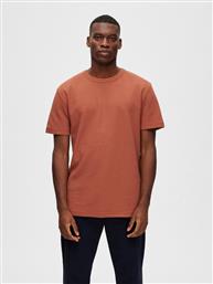 T-SHIRT 16088532 ΚΟΚΚΙΝΟ RELAXED FIT SELECTED HOMME