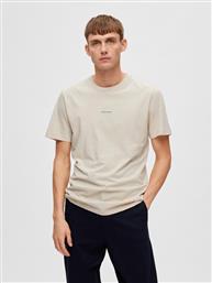 T-SHIRT 16088656 ΓΚΡΙ REGULAR FIT SELECTED HOMME