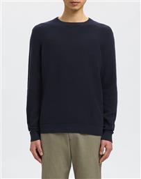 SLHROSS LS KNIT STRUCTURE CREW NECK NOOS SELECTED