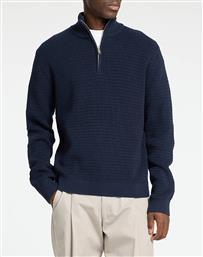 SLHTHEO LS KNIT STRUCTURE HALF ZIP SELECTED