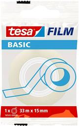 SELLOTAPE TESA FILM BASIC ΔΙΑΦΑΝΗ ΑΥΤΟΚΟΛΛΗΤΗ ΤΑΙΝΙΑ 33X15MM (I.1402) από το MOUSTAKAS