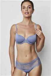 ΓΥΝΑΙΚΕΙΟ ΣΛΙΠ STRING HIPSTER ΜΕ ΔΑΝΤΕΛΑ - SELM-31206-125 ΓΚΡΙ ΓΑΛΑΖΙΟ SELMARK