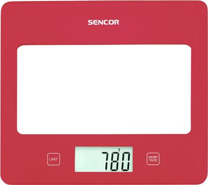 RED 1GR/5KG ΨΗΦΙΑΚΗ ΖΥΓΑΡΙΑ ΚΟΥΖΙΝΑΣ SENCOR