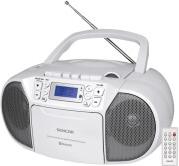 SPT 3907 W CASSETTE PLAYER WITH CD BT MP3 USB AUX AND FM RADIO WHITE SENCOR