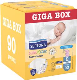 CALM N' CARE BABY DIAPERS GIGA BOX MINI NO2 (3-6KG) 90 ΤΕΜΑΧΙΑ (3X30 ΤΕΜΑΧΙΑ) SEPTONA
