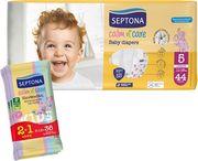 CALM N' CARE ΠΑΝΕΣ JUNIOR NO5 (11-16KG) 44ΤΜΧ +ΔΩΡΟ KIDS TRAVEL PACK (2+1) SEPTONA από το e-SHOP