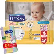 CALM N' CARE ΠΑΝΕΣ MAXI NO4 (8-13KG) 52 ΤΜΧ +ΔΩΡΟ KIDS TRAVEL PACK (2+1) SEPTONA