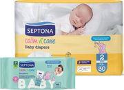 CALM N' CARE ΠΑΝΕΣ MINI NO2 (3-6KG) 30 ΤΜΧ +ΔΩΡΟ ΜΩΡΟ/ΛΑ 60TMX SEPTONA