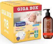 CALM N' CARE ΠΑΝΕΣ NEWBORN NO1 (2-5KG) 78 (3X26ΤΕΜ) GIGA BOX + ΔΩΡΟ ΚΡΕΜΑ ΧΕΡΙΩΝ 300ML SEPTONA