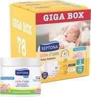 CALM N' CARE ΠΑΝΕΣ NEWBORN NO1 (2-5KG) 78 (3X26ΤΕΜ) GIGA BOX +ΔΩΡΟ ΚΡΕΜΑ ΣΥΓΚΑΜΑΤΟΣ 250ML SEPTONA