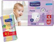 CALM N' CARE ΠΑΝΕΣ-ΒΡΑΚΑΚΙΑ MAXI NO4 (7-13KG) 48ΤΜΧ +ΔΩΡΟ KIDS SAMPOO&BATH UNISEX 200ML SEPTONA