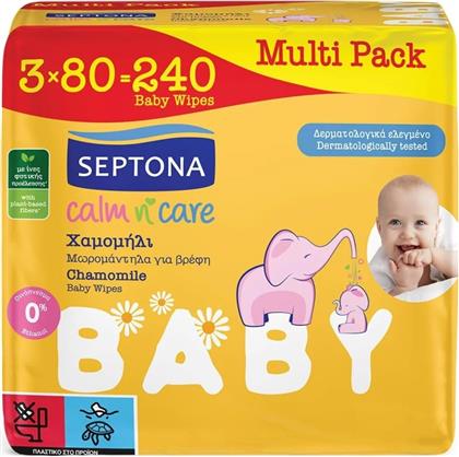 ΜΩΡΟΜΑΝΤΗΛΑ CALM N CARE ΧΑΜΟΜΗΛΙ 3X80 ΤΕΜΑΧΙΑ SEPTONA